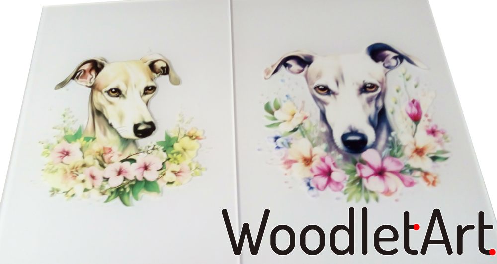 Szkło z nadrukiem UV pieski